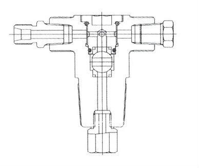 Válvula dispensadora de presión de cilindro QF-T1Z CNG con dispositivo limitador de flujo
