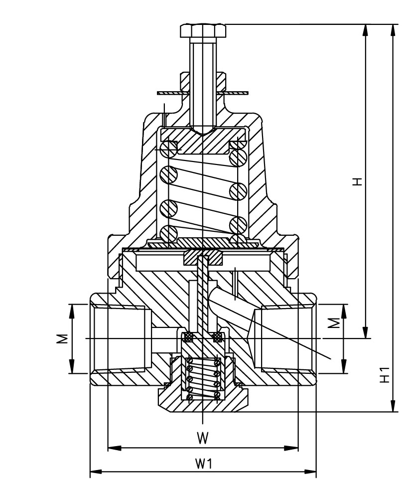 Regulador de presión criogénica de baja temperatura de latón DYS-06F