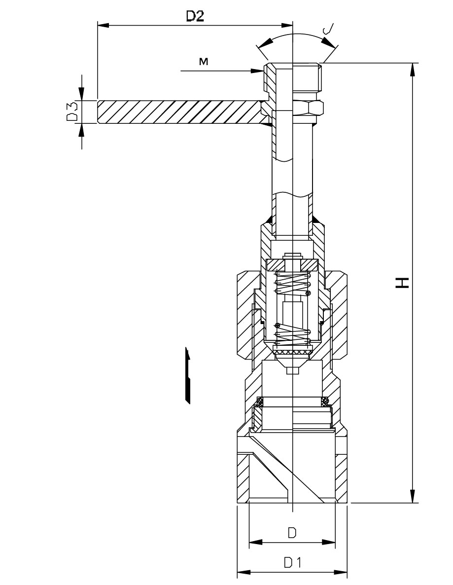 Conexión de ventilación criogénica de GNL de baja temperatura de acero inoxidable DHJ-10